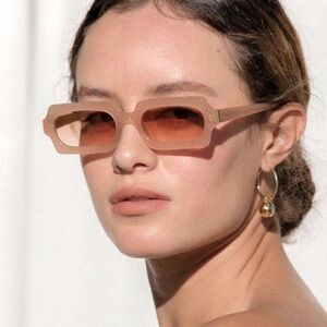 Velvet Canyon Revolution Sunglasses in Peach